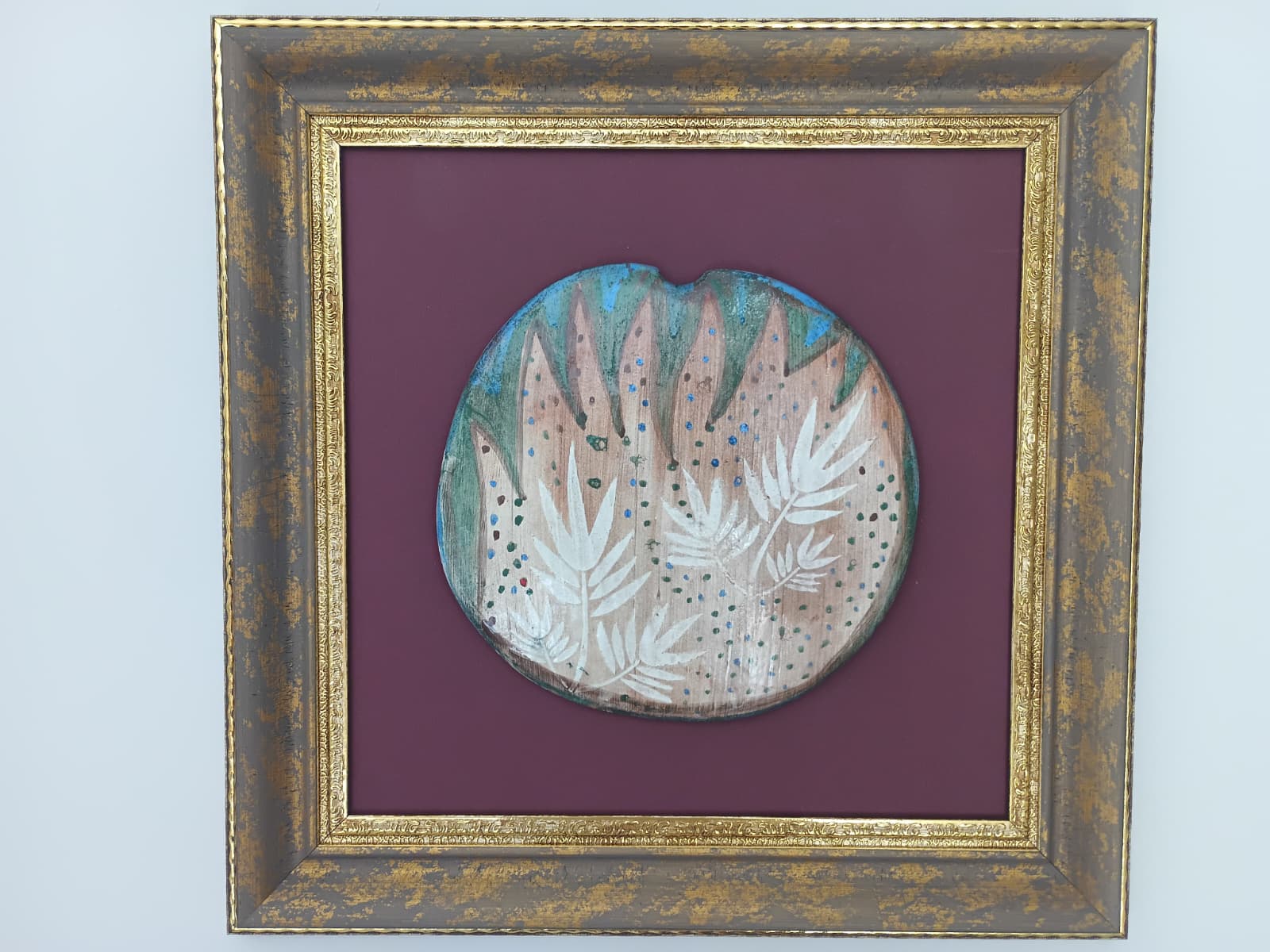 Doğaya Dokunuş: Çerçeveli Seramik Duvar Sanatı (Tek Eser)